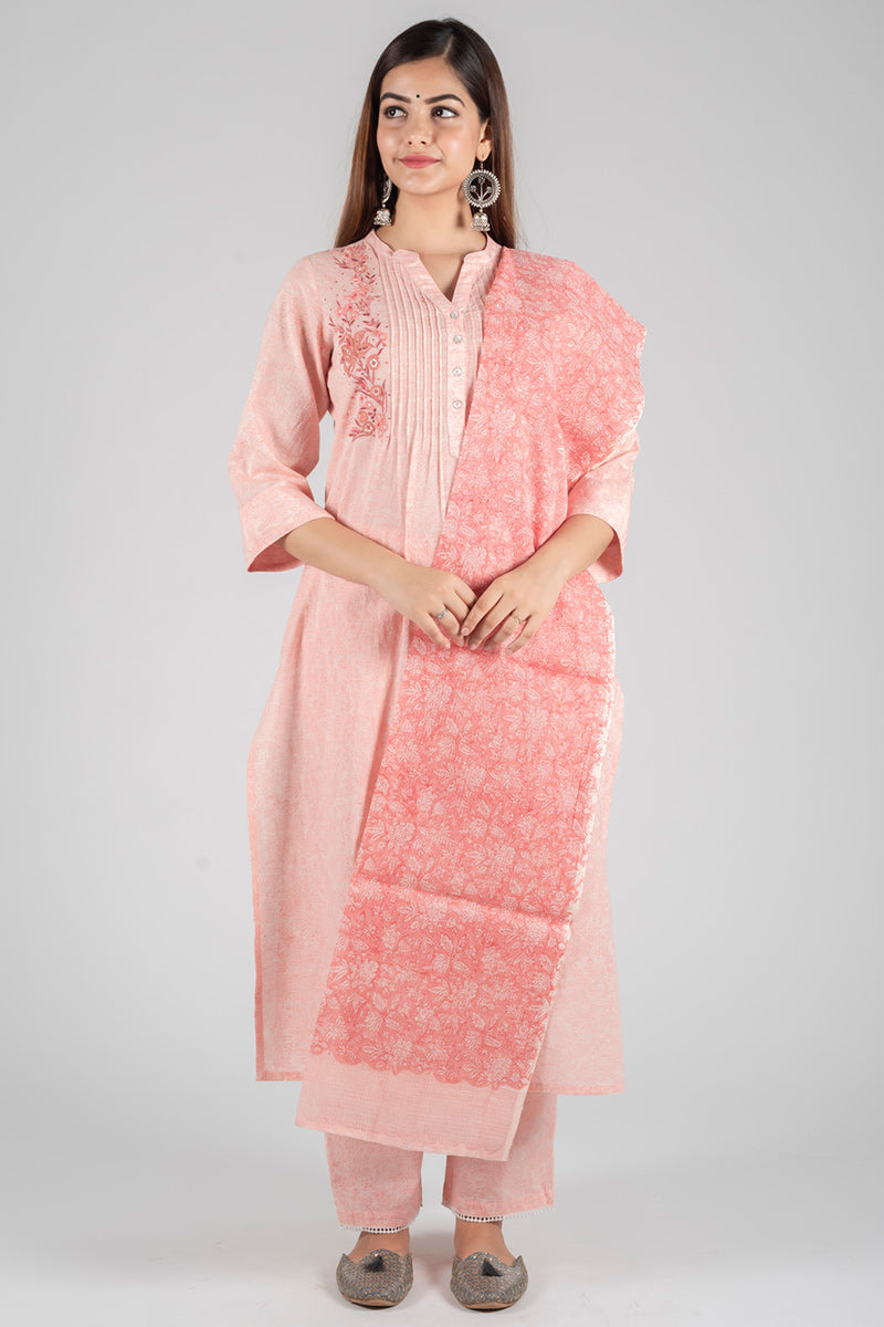 Blush Peach Kurta - Dhãran