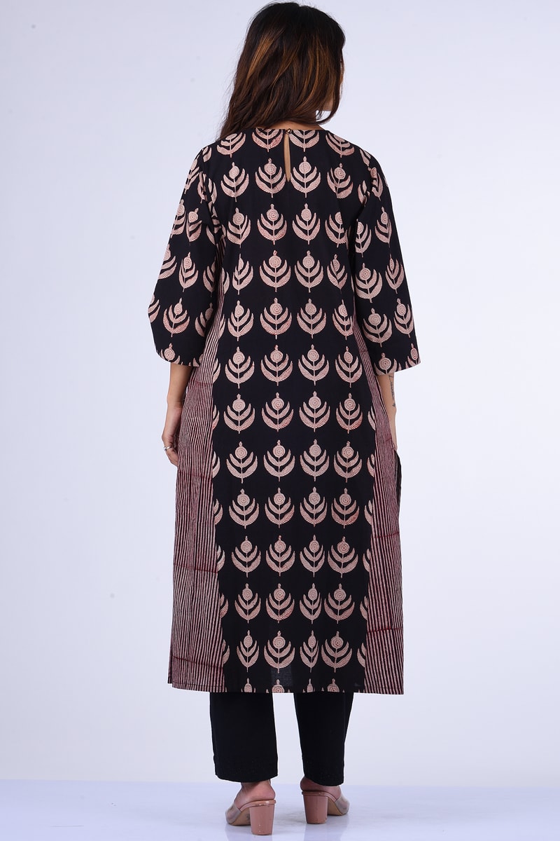 Black Kali Kurta - Dhãran