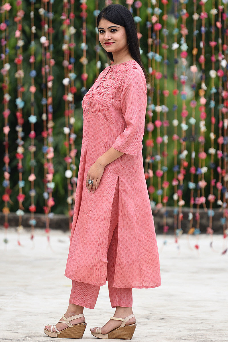 Coral Lehar  Kurta - Dhãran