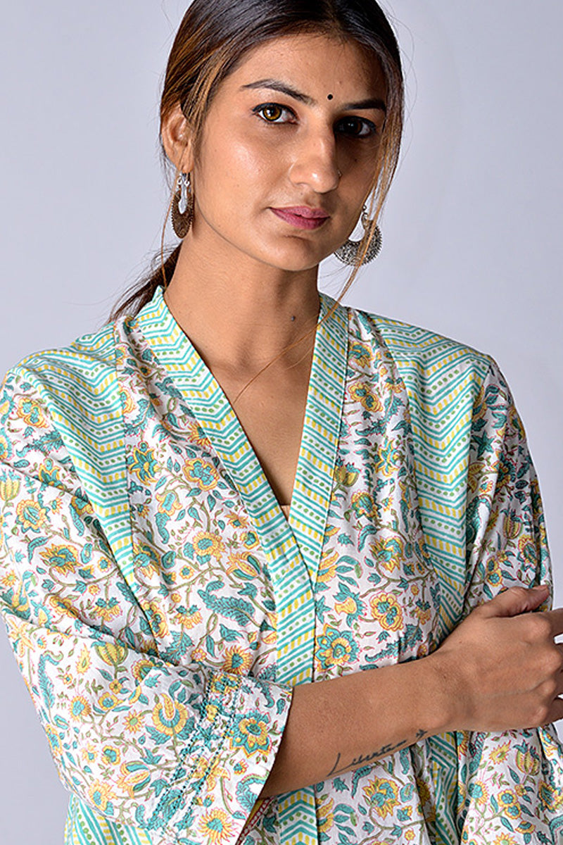 Green Suhaani Kurta - Dhãran