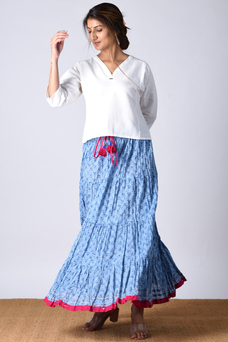 Blue Dazzle Skirt - Dhãran