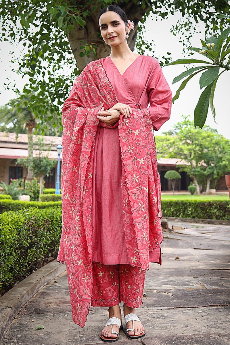 Coral Gulista Dupatta - Dhãran