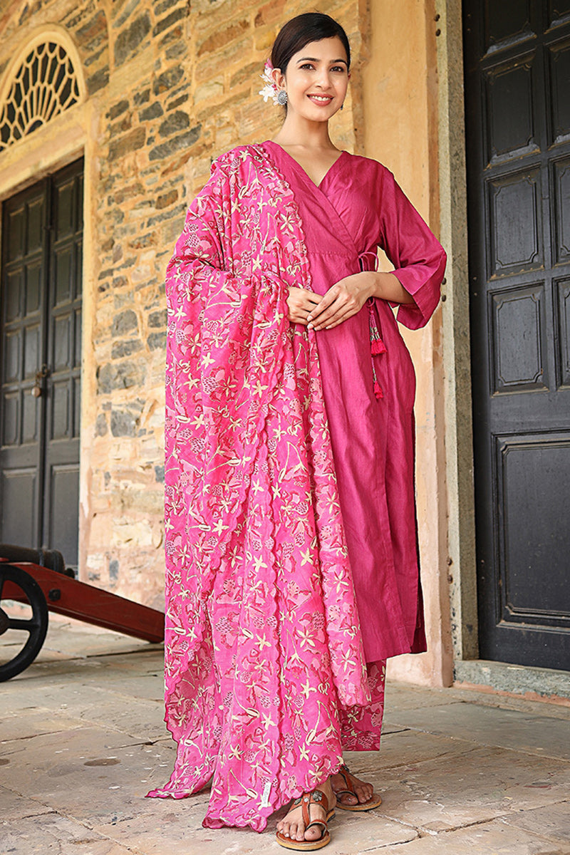 Pink Gulista Kurta - Dhãran