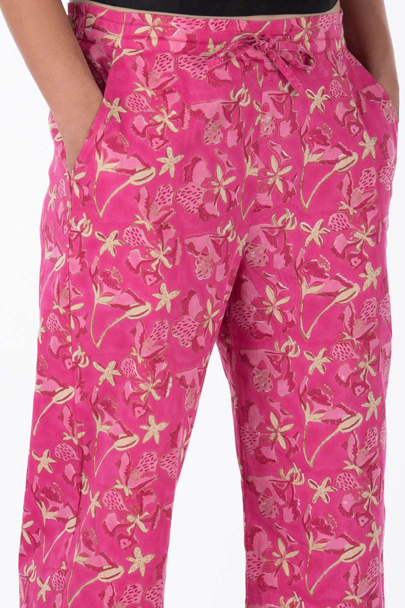 Gulista Pink Straight Pant - Dhãran