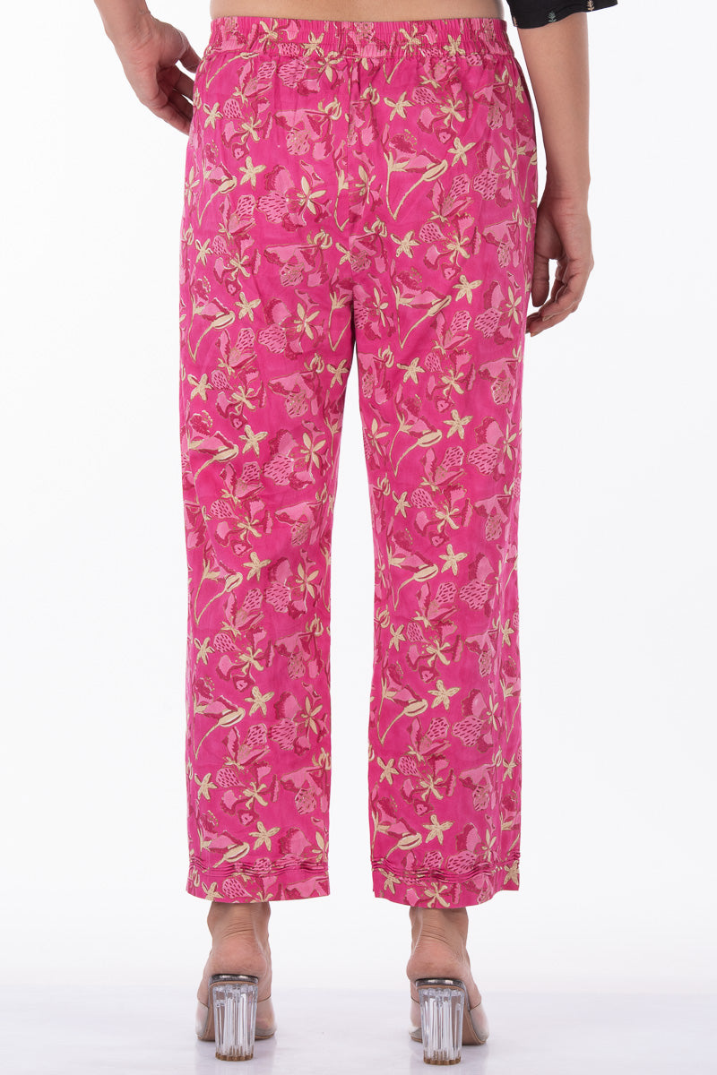 Gulista Pink Straight Pant - Dhãran