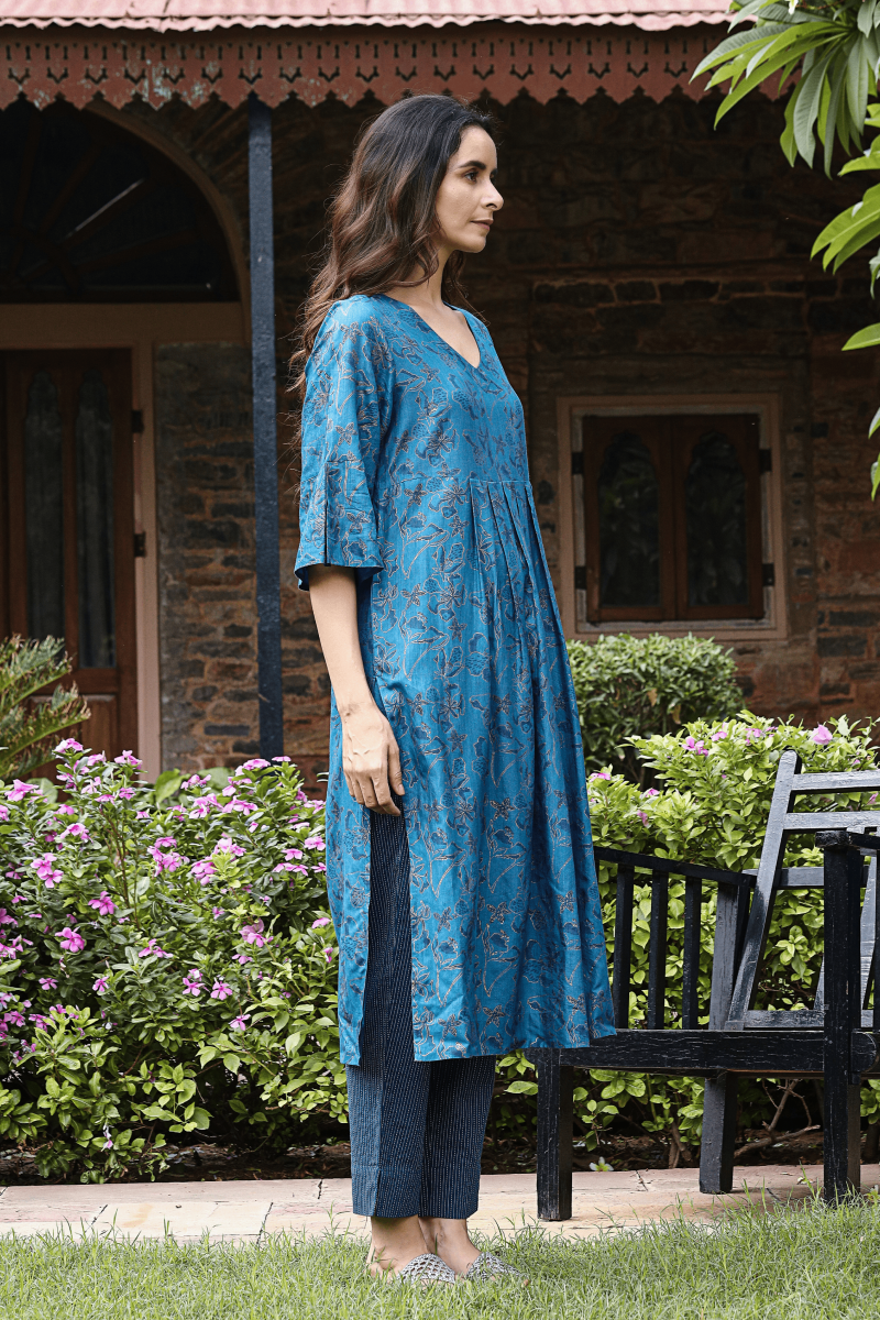 Blue Twinkle Kurta - Dhãran