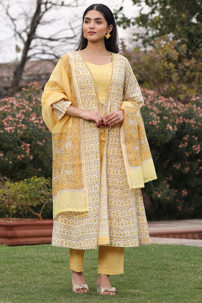 Tarana Yellow Kurta and Pant Set