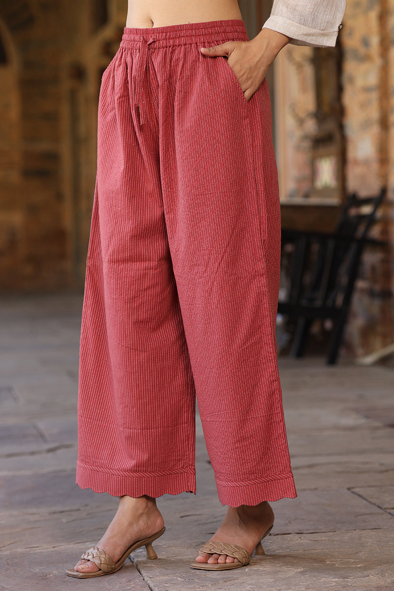 Scallop Coral Pants