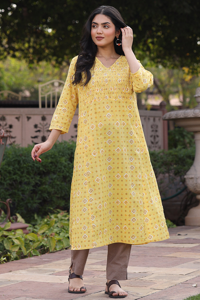 Heera Yellow Kurta