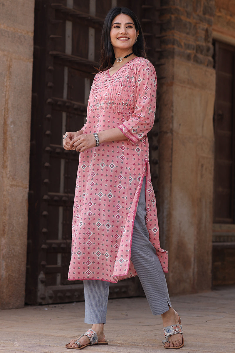 Heera Pink Kurta